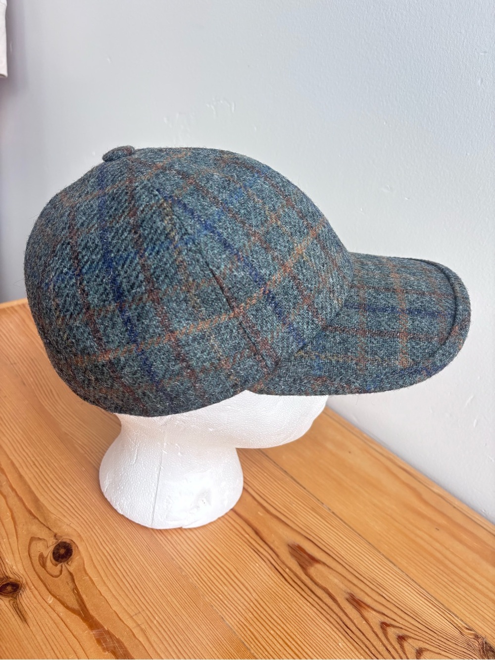 Mucros Weavers Tweed Wool Baseball Cap 100% Wool Made In Ireland Sz M